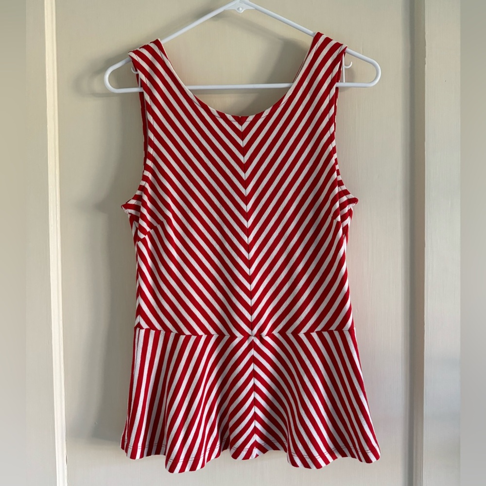 Banana Republic Sleeveless Peplum Top, Size 10